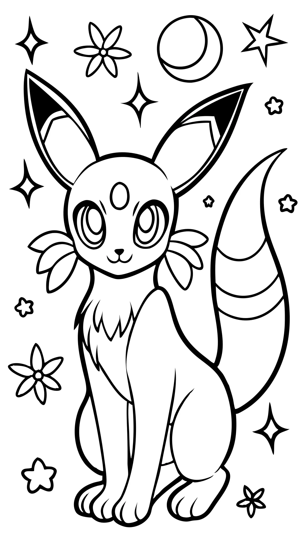 Páginas para colorear de Umbreon